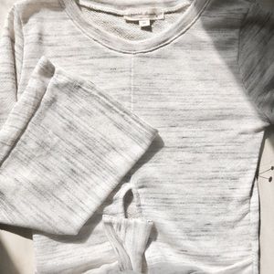 New {Nordstrom} Bell Sleeve Tie Crop Sweater